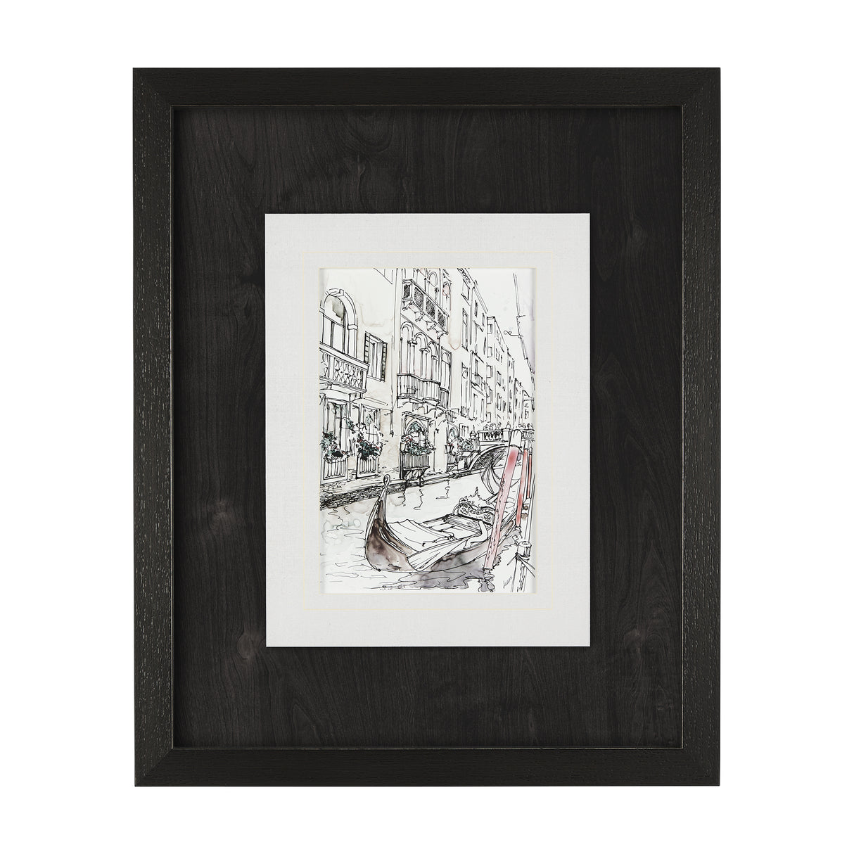 Travel memories V by Natalia a Framed Art Print Matted under Glass from Mercana - Luna Furniture