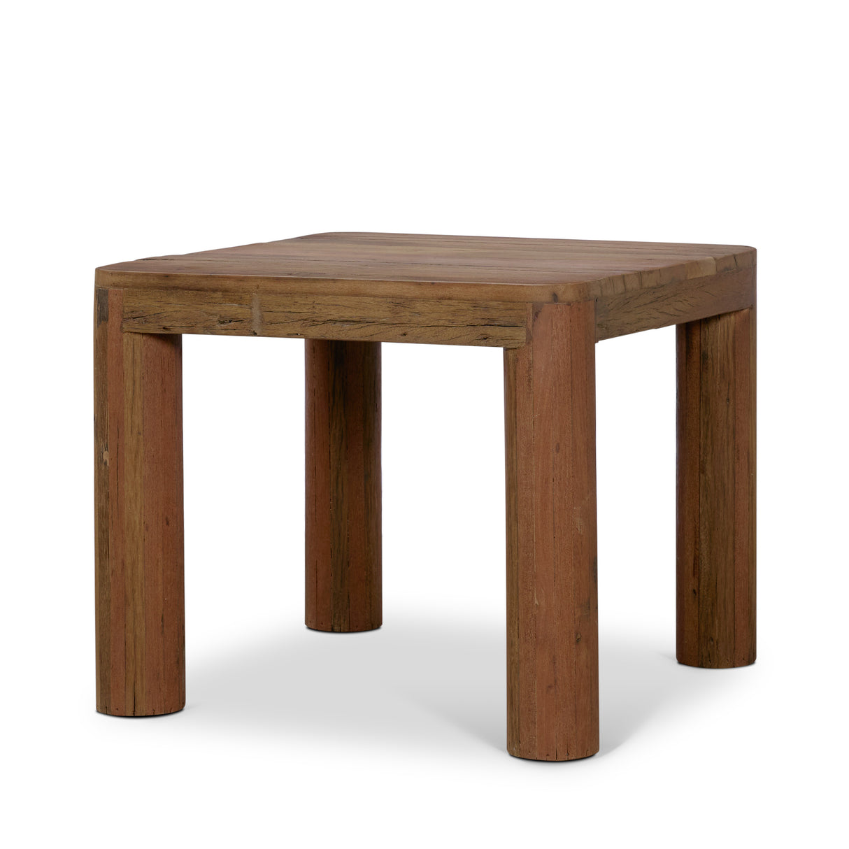 Hewitt Square Smooth Reclaimed Wood Side Table from Mercana - Luna Furniture