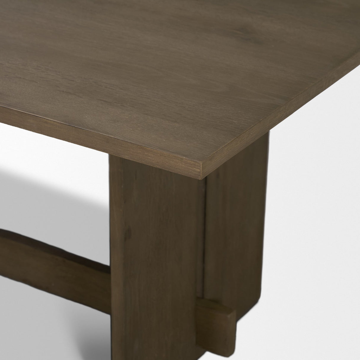 Aida 84" Rectangular Medium Brown Oak Wood Dining Table from Mercana - Luna Furniture