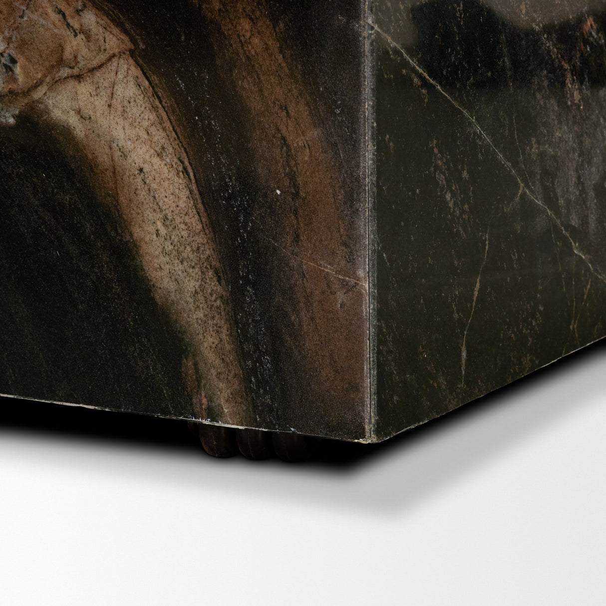 Quadra 20" Solid Cappuccino Marble Square Coffee Table from Mercana - Luna Furniture