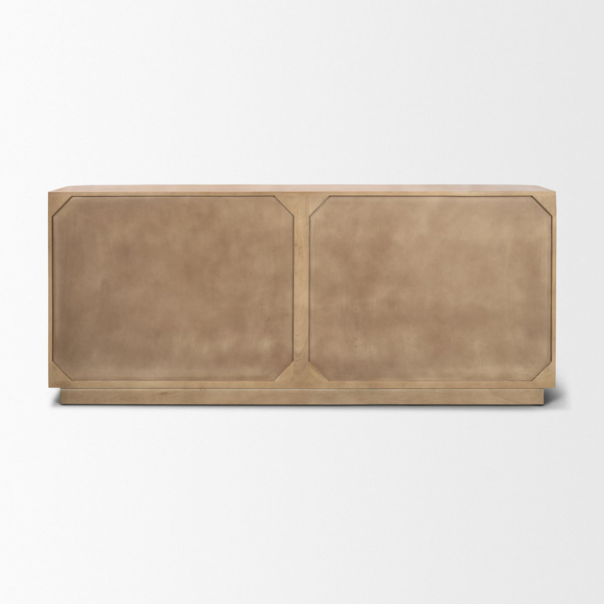 Serrin Solid Wood w/ Travertine 4 Door Closed Sideboard from Mercana - Luna Furniture