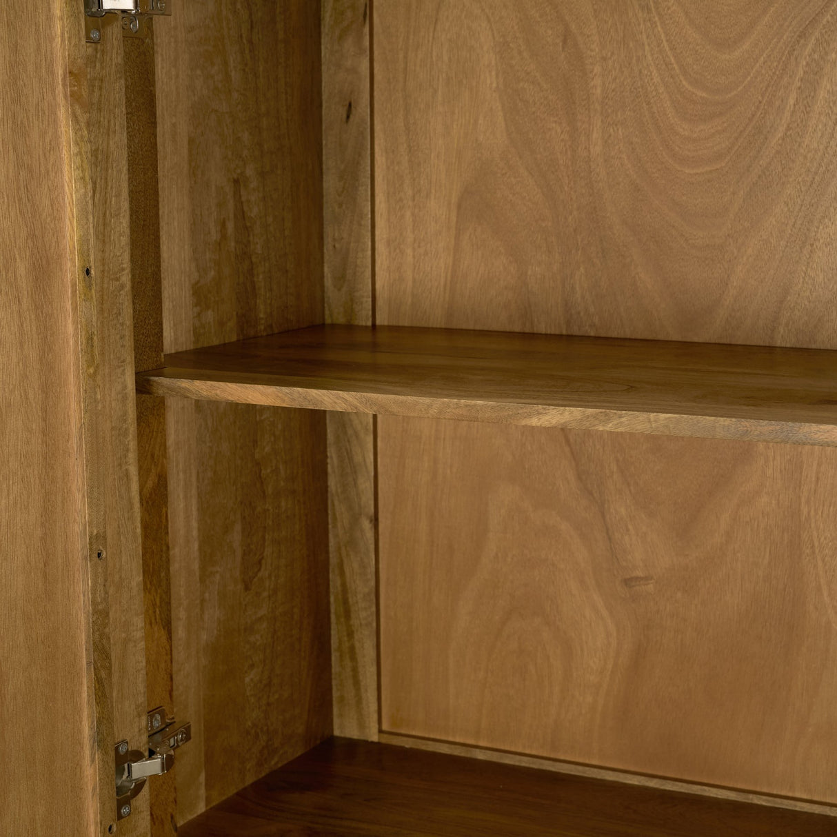 Valterra Light Brown Wood w/ Travertine 4 Door Tall Cabinet from Mercana - Luna Furniture