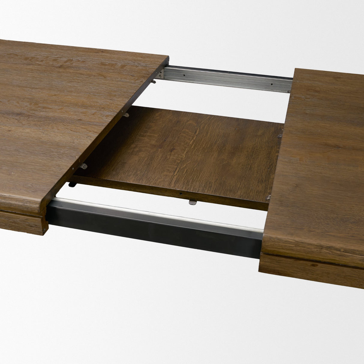 Kendrix 84" Dark Brown Oak Wood Extendable Rectangular Dining Table from Mercana - Luna Furniture