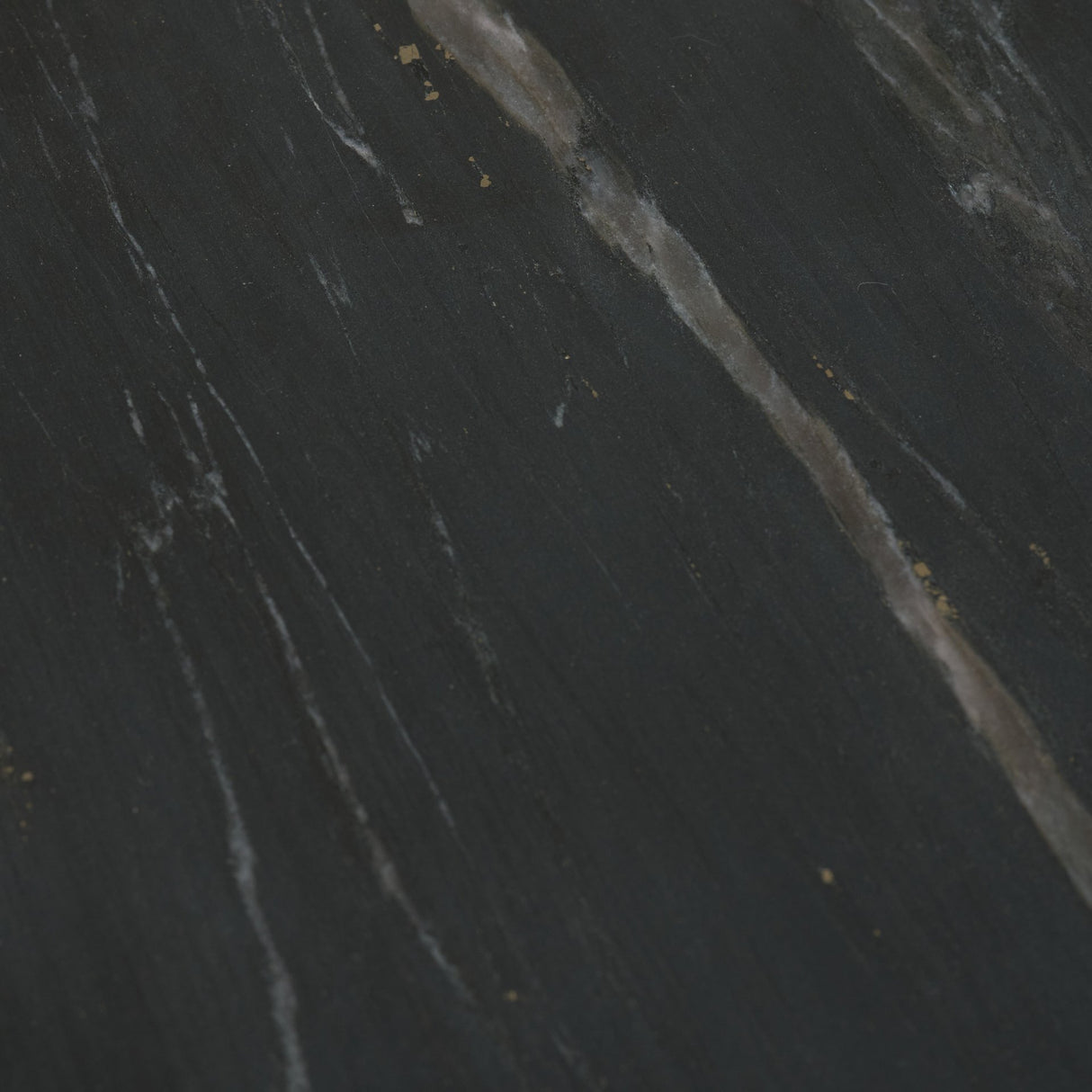 Bellancia Nero Black Marquina Marble Pedestal Side Table from Mercana - Luna Furniture