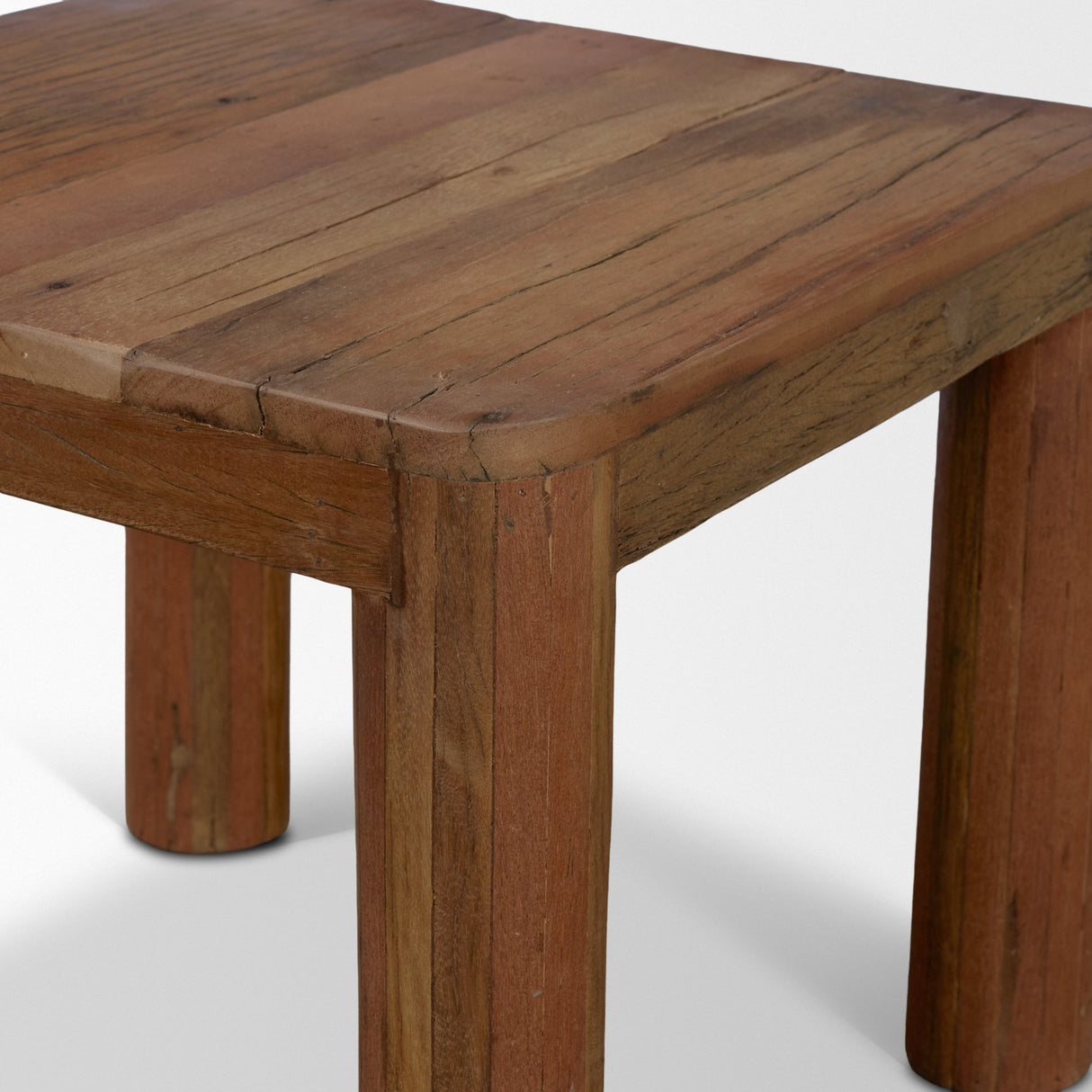 Hewitt Square Smooth Reclaimed Wood Side Table from Mercana - Luna Furniture
