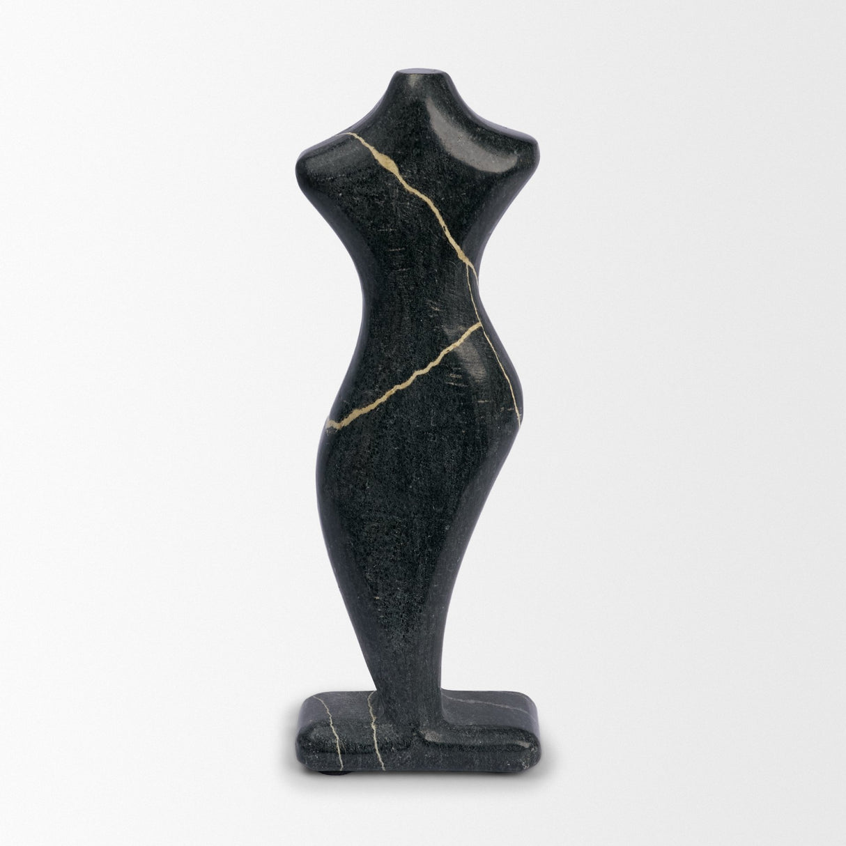 Contour Black Marble Silhouette Decorative Object from Mercana - Luna Furniture