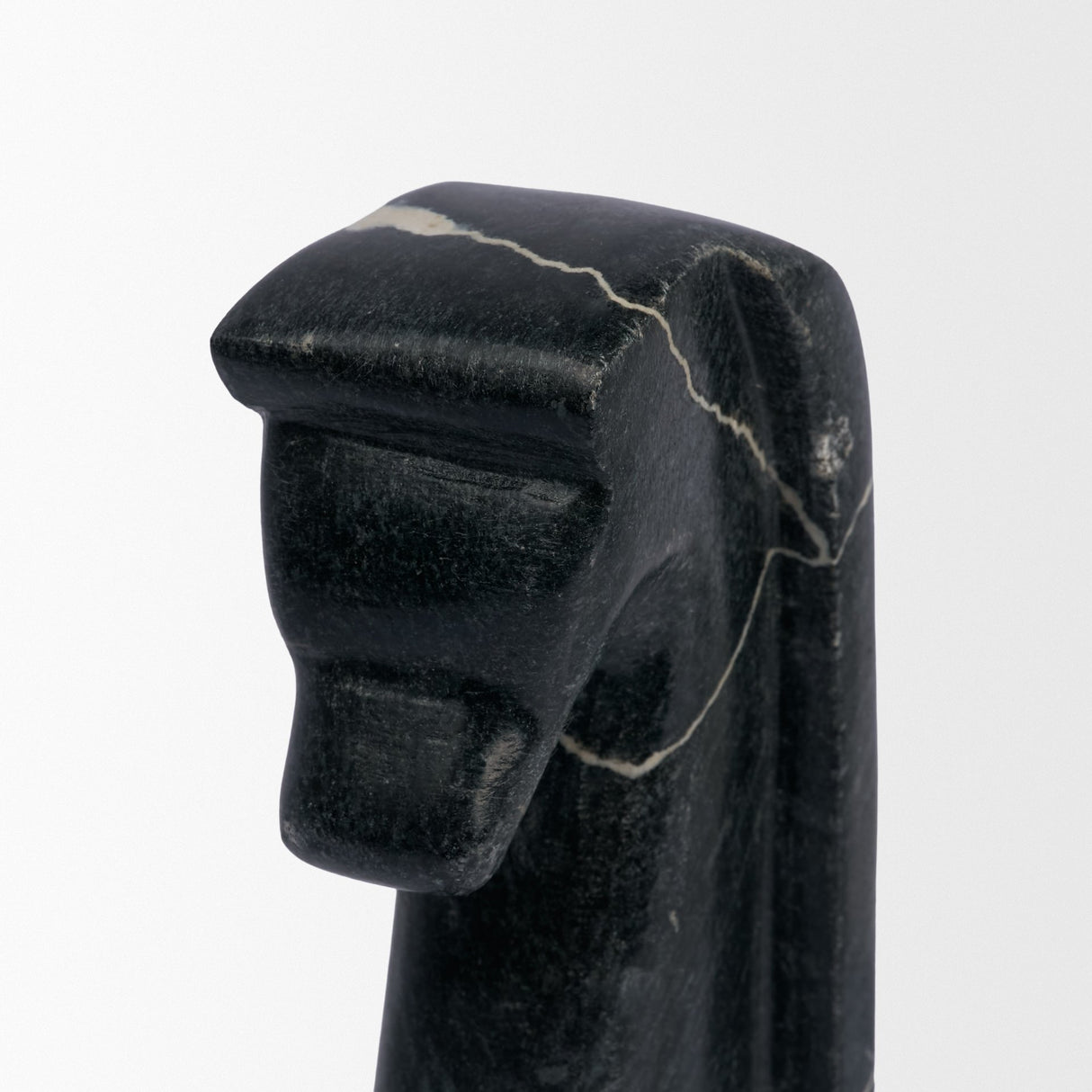 Cavalli Black and White Marble Horse Bookends from Mercana - Luna Furniture