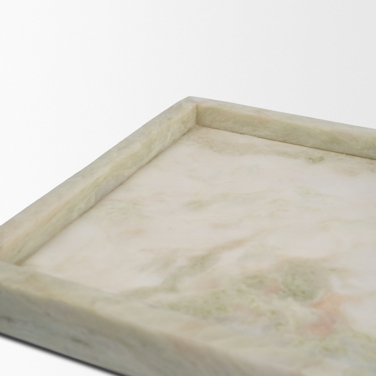 Stratus Gray Marble Square Decorative Tray from Mercana - Luna Furniture