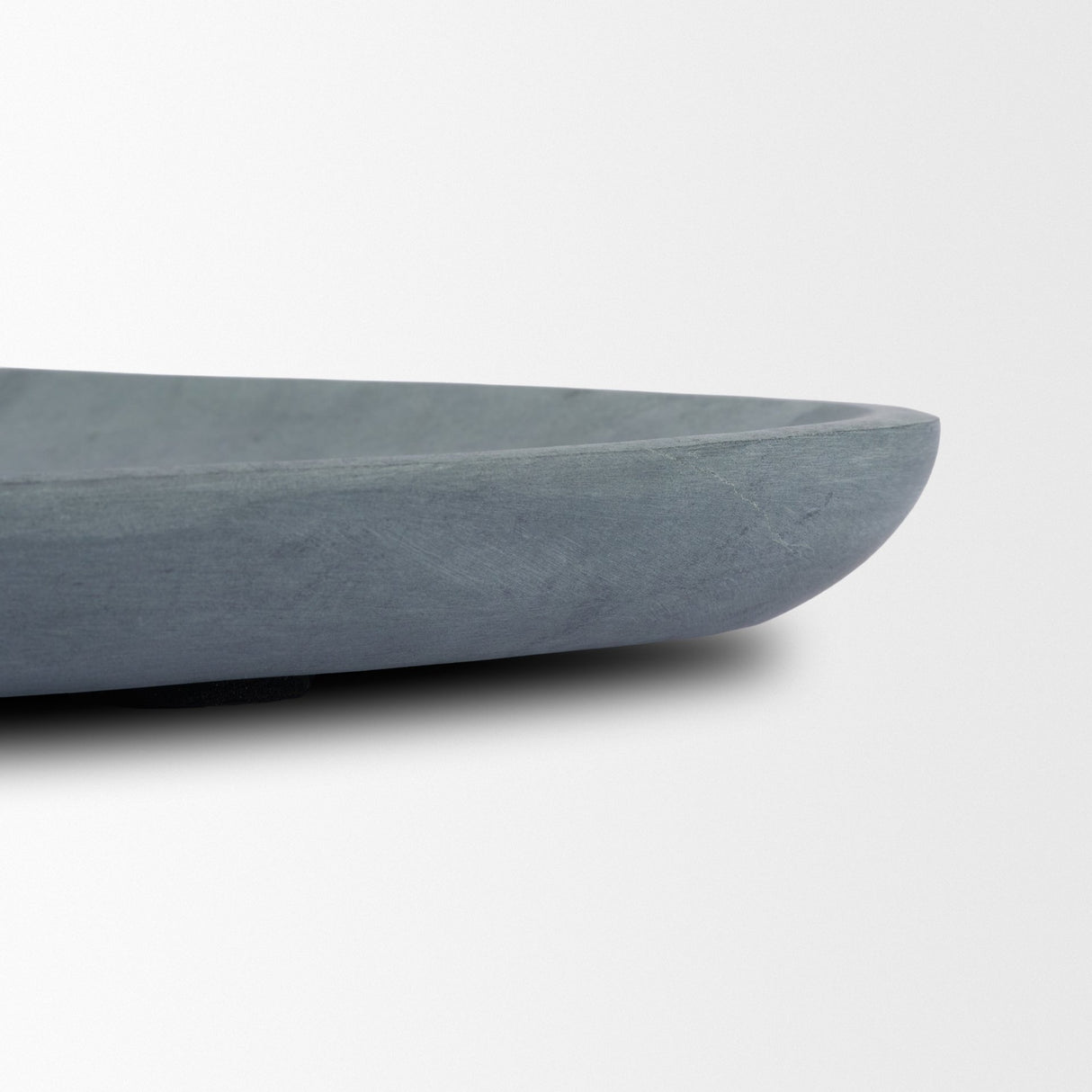 Tria Rounded Triangular Grey Marble Decorative Tray from Mercana - Luna Furniture