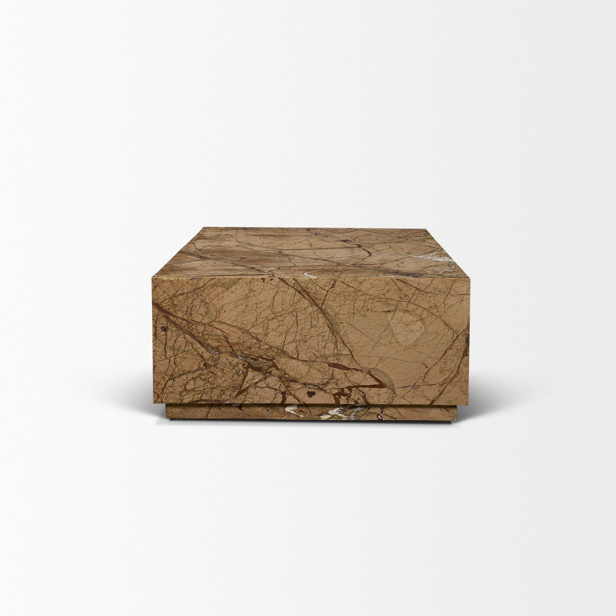 Matteo Solid Rainforest Rust Marble Rectangular Coffee Table from Mercana - Luna Furniture