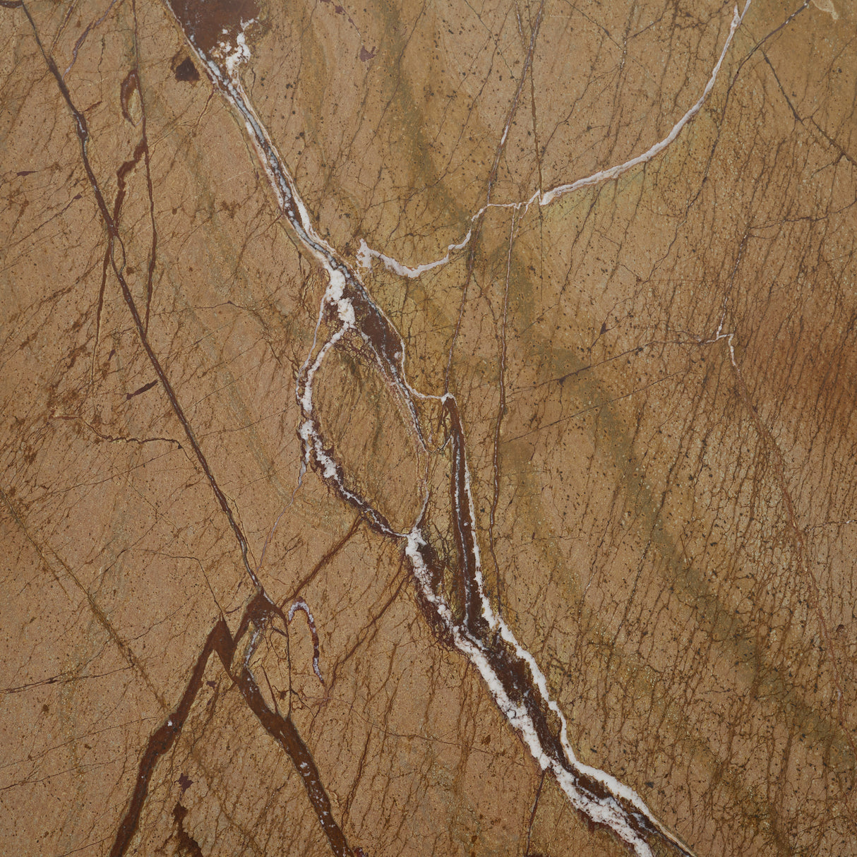 Matteo Solid Rainforest Rust Marble Square Side Table from Mercana - Luna Furniture