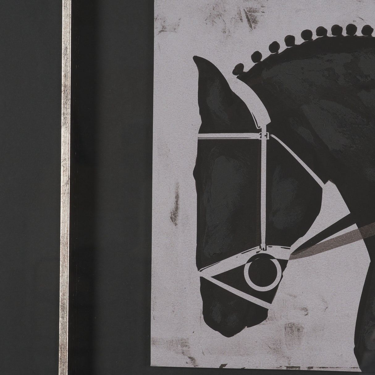 Steed 1 by Mercana Studio Hand-Embellished Framed Artwork Matted under Glass from Mercana - Luna Furniture