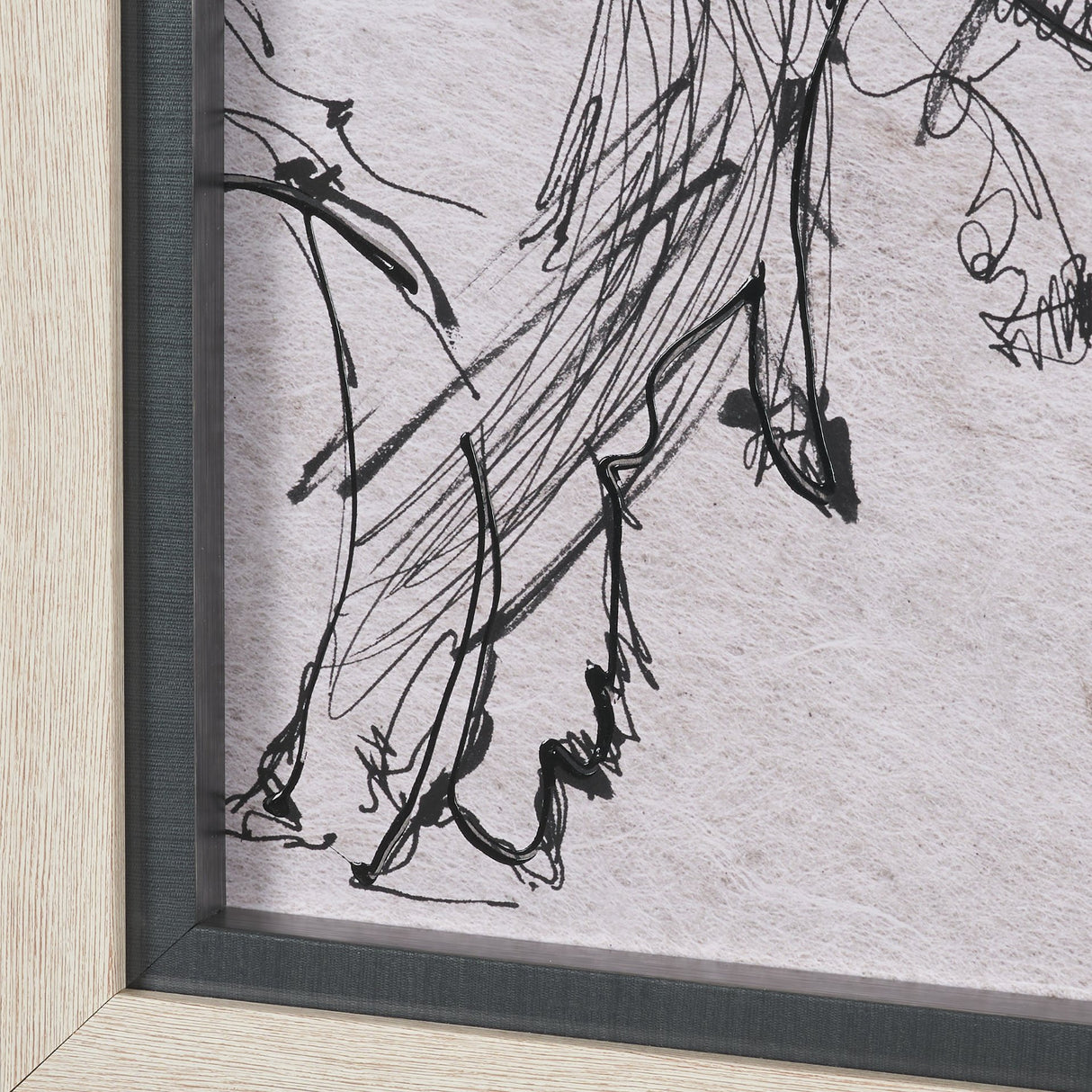 Pony Sketches I by Mercana Studio Hand-Embellished Framed Artwork Matted under Glass from Mercana - Luna Furniture
