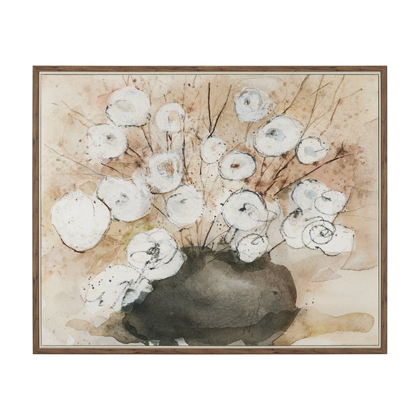 Butterfly Blossoms by Mercana Studio Hand-Embellished Textured Framed Canvas Artwork