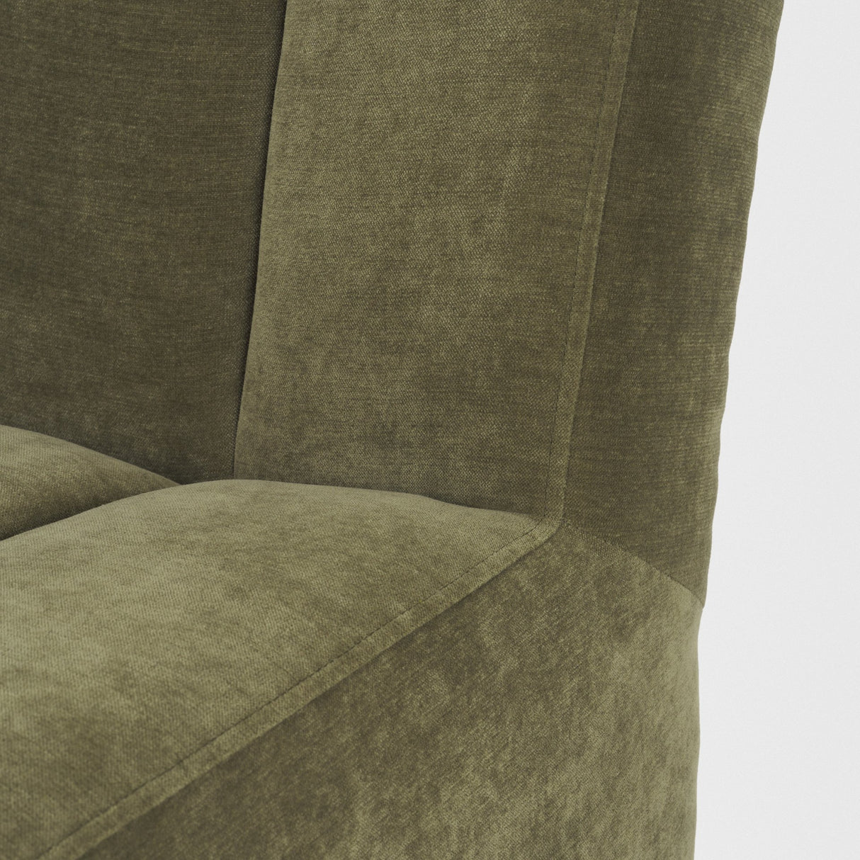 Wilkins Moss Olive Fabric Upholstered Dining Chair from Mercana - Luna Furniture