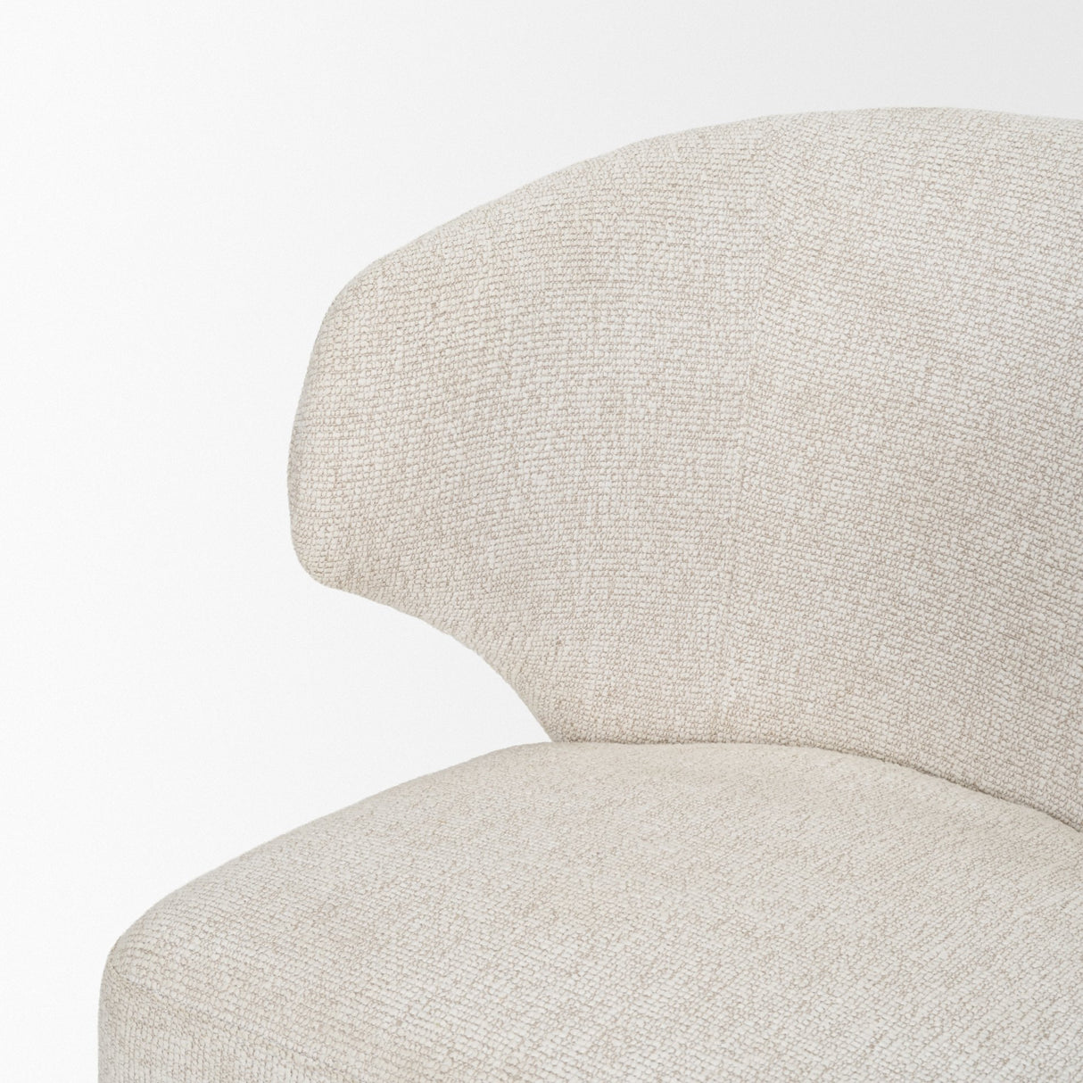 Niles 22.5L x 24.5W x 32H Cream Fabric Seat W/ Med Brown Wooden Legs Wingback Dining Chair (G520-4A) from Mercana - Luna Furniture