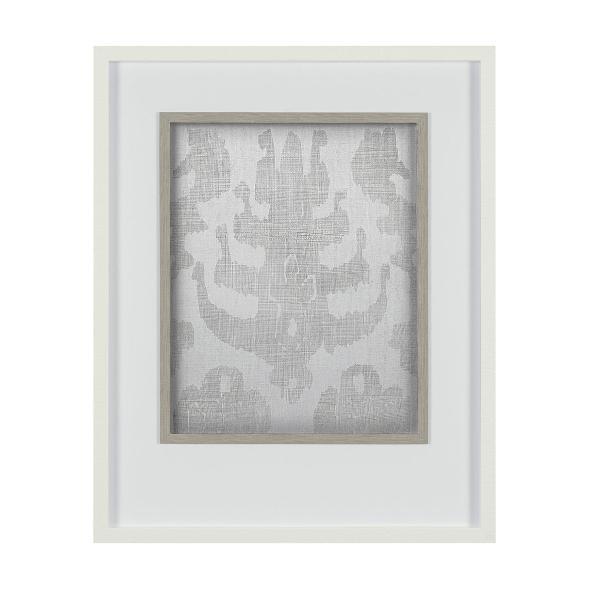 Shadow Ikat IV by Chariklia Zarris a Hand Embellished Textured Framed Art Print Matted under Glass from Mercana - Luna Furniture