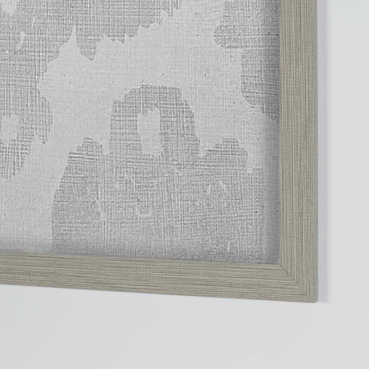 Shadow Ikat IV by Chariklia Zarris a Hand Embellished Textured Framed Art Print Matted under Glass from Mercana - Luna Furniture