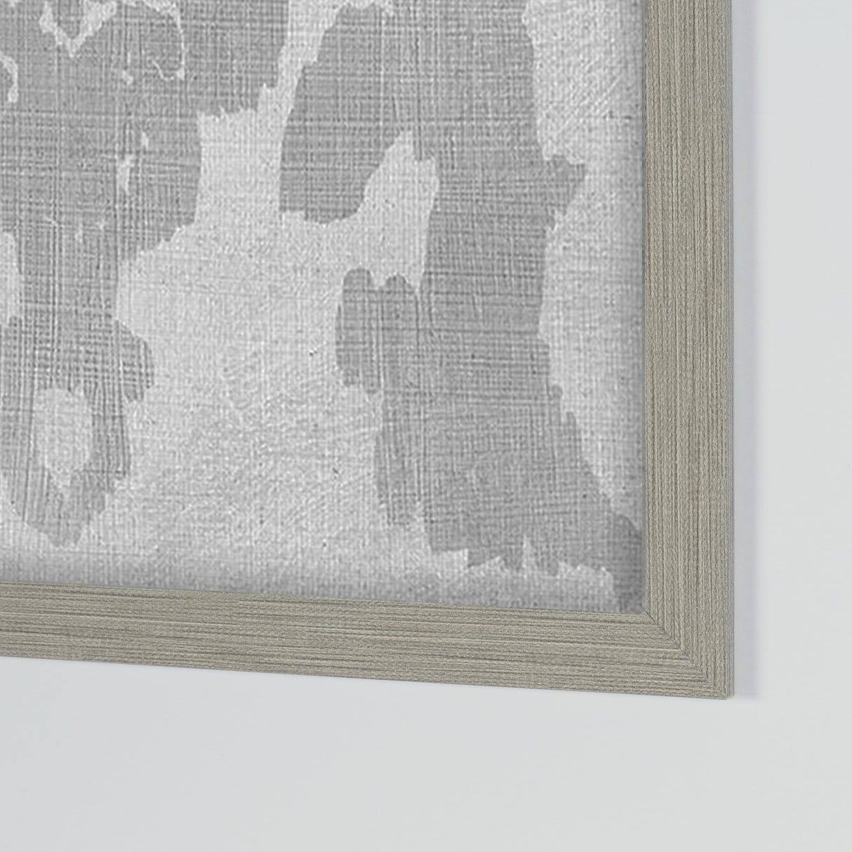 Shadow Ikat VI by Chariklia Zarris a Hand Embellished Textured Framed Art Print Matted under Glass from Mercana - Luna Furniture