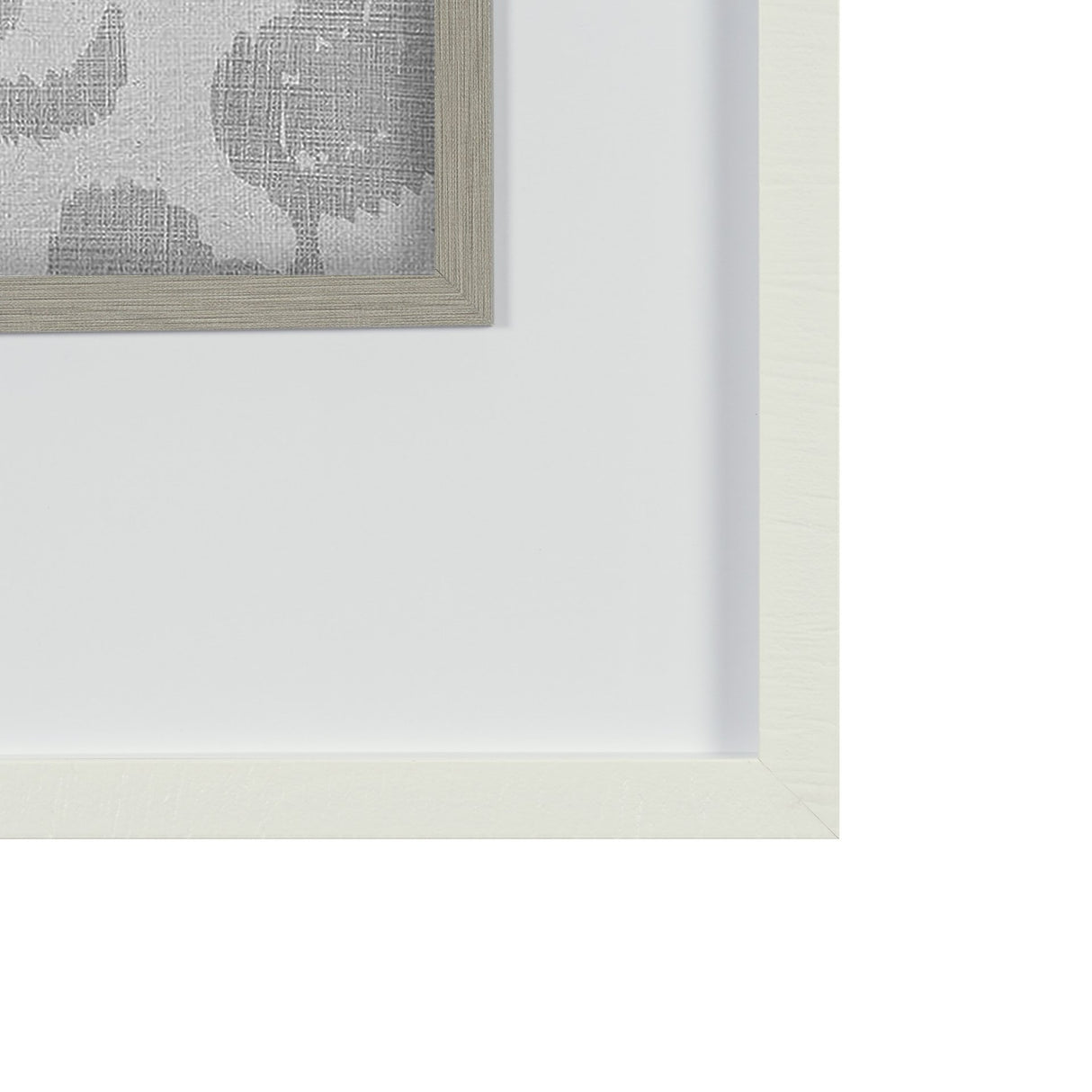 Shadow Ikat I by Chariklia Zarris a Hand Embellished Textured Framed Art Print Matted under Glass from Mercana - Luna Furniture
