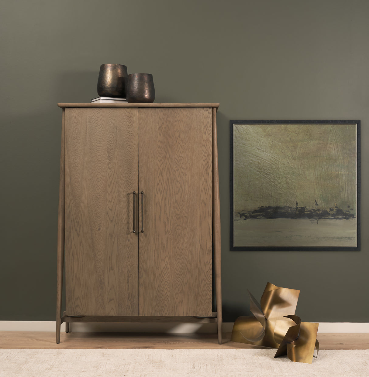 Quiet Presence II by Mercana Studio Hand-Embellished Textured Framed Canvas Artwork from Mercana - Luna Furniture