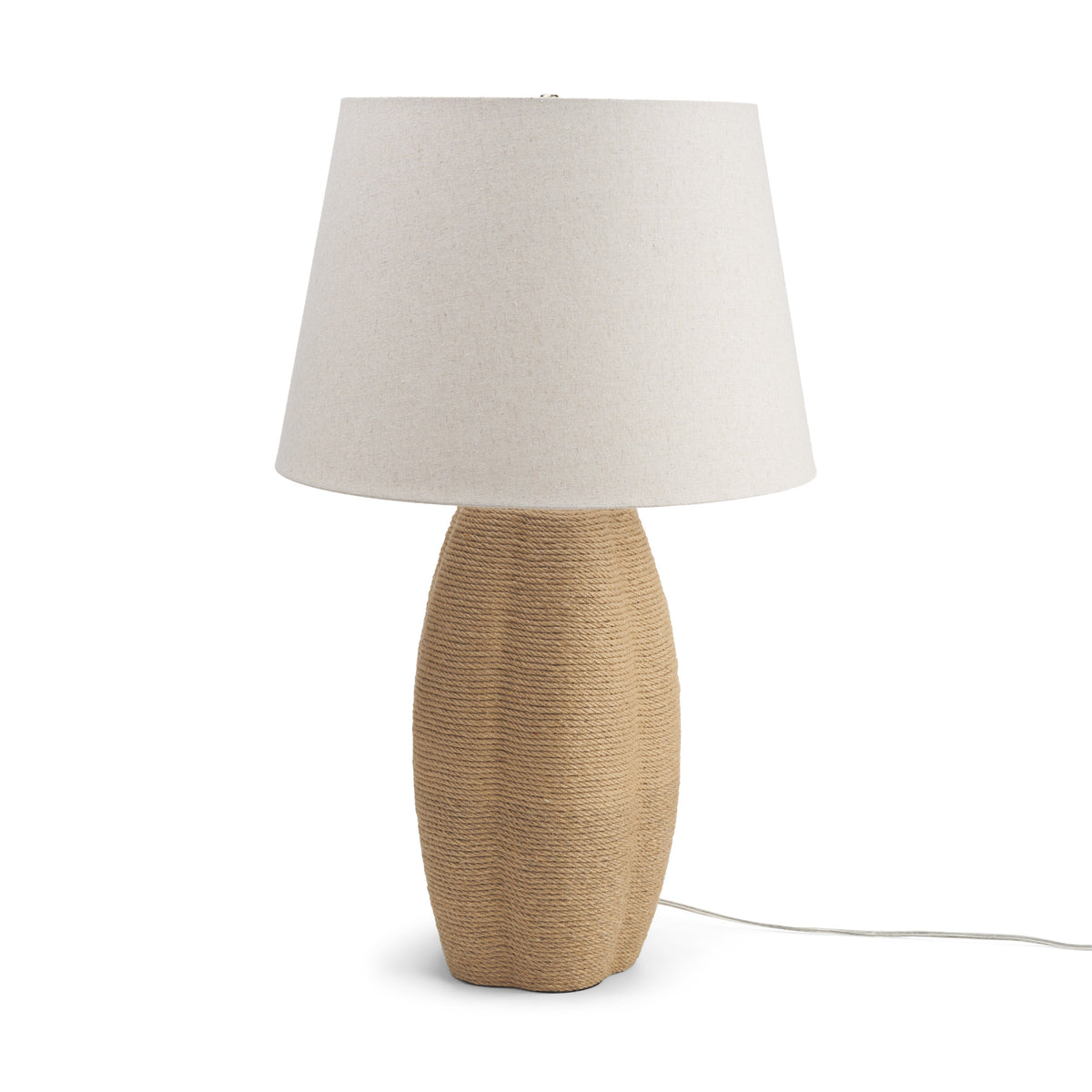 Portofino Natural Abaca Rope Table Lamp from Mercana - Luna Furniture