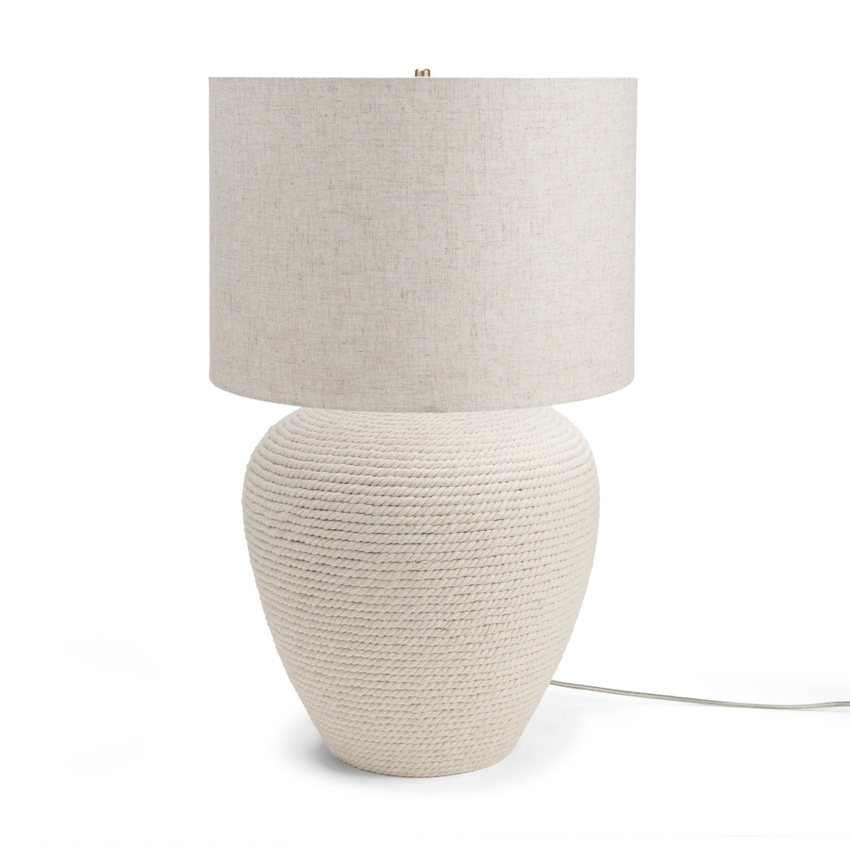 Newport Woven Rope Table Lamp from Mercana - Luna Furniture