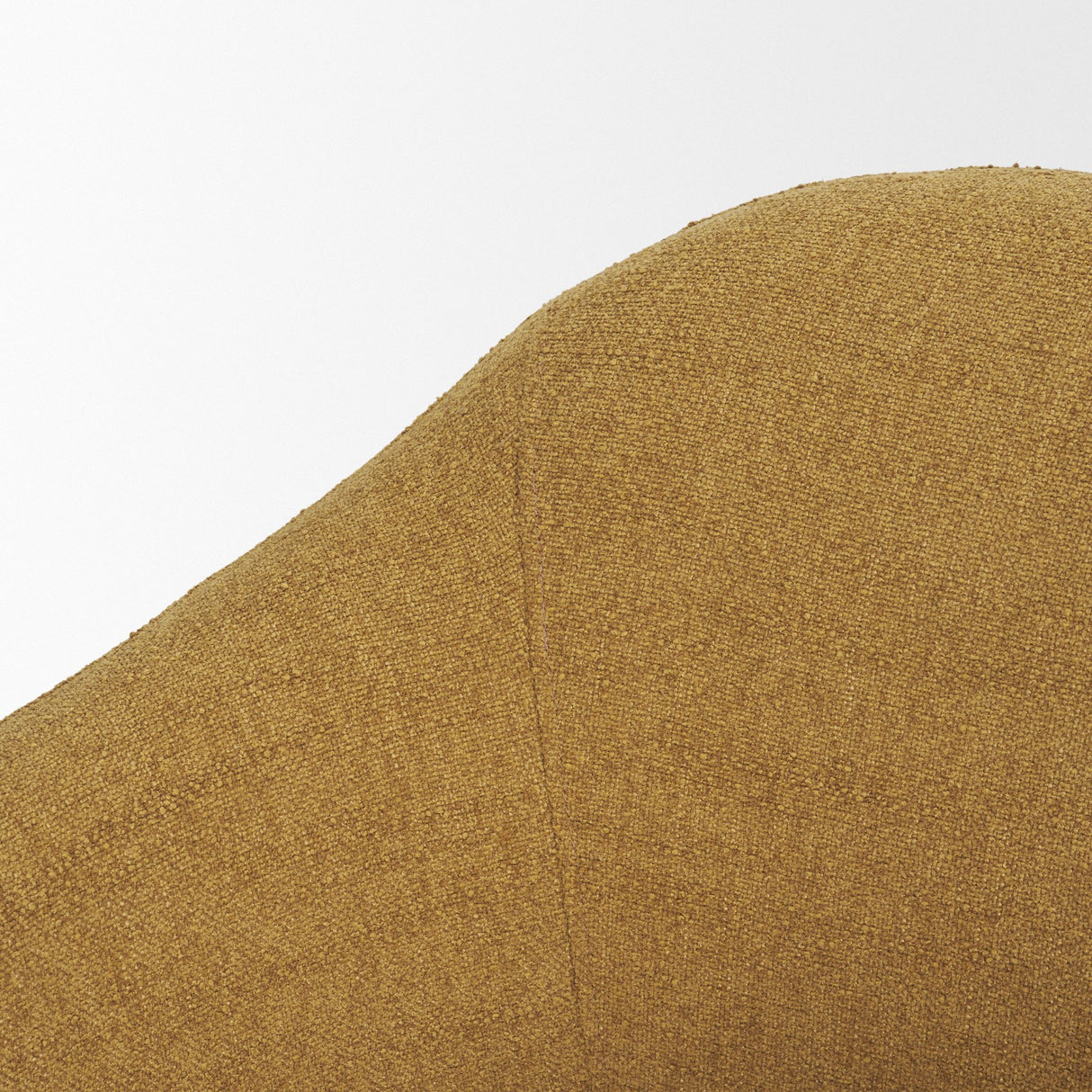 Hudson Mustard Fabric Upholstered Swivel Chair from Mercana - Luna Furniture