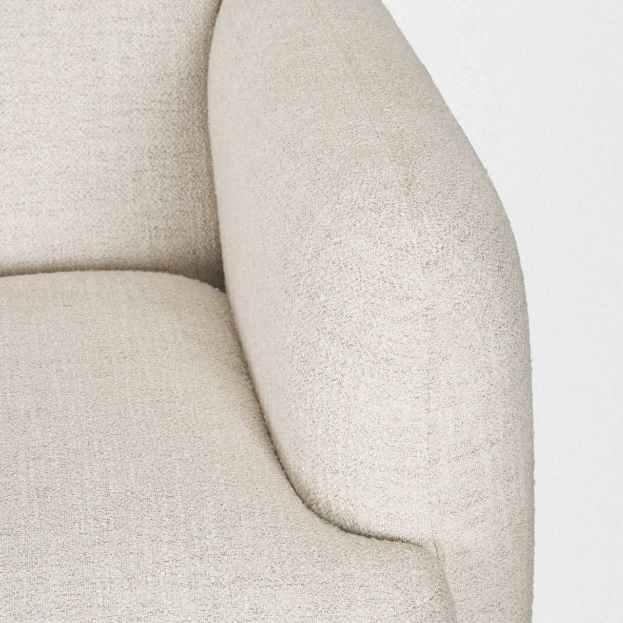 Saga Cream Fabric 3 Seater Sofa from Mercana - Luna Furniture