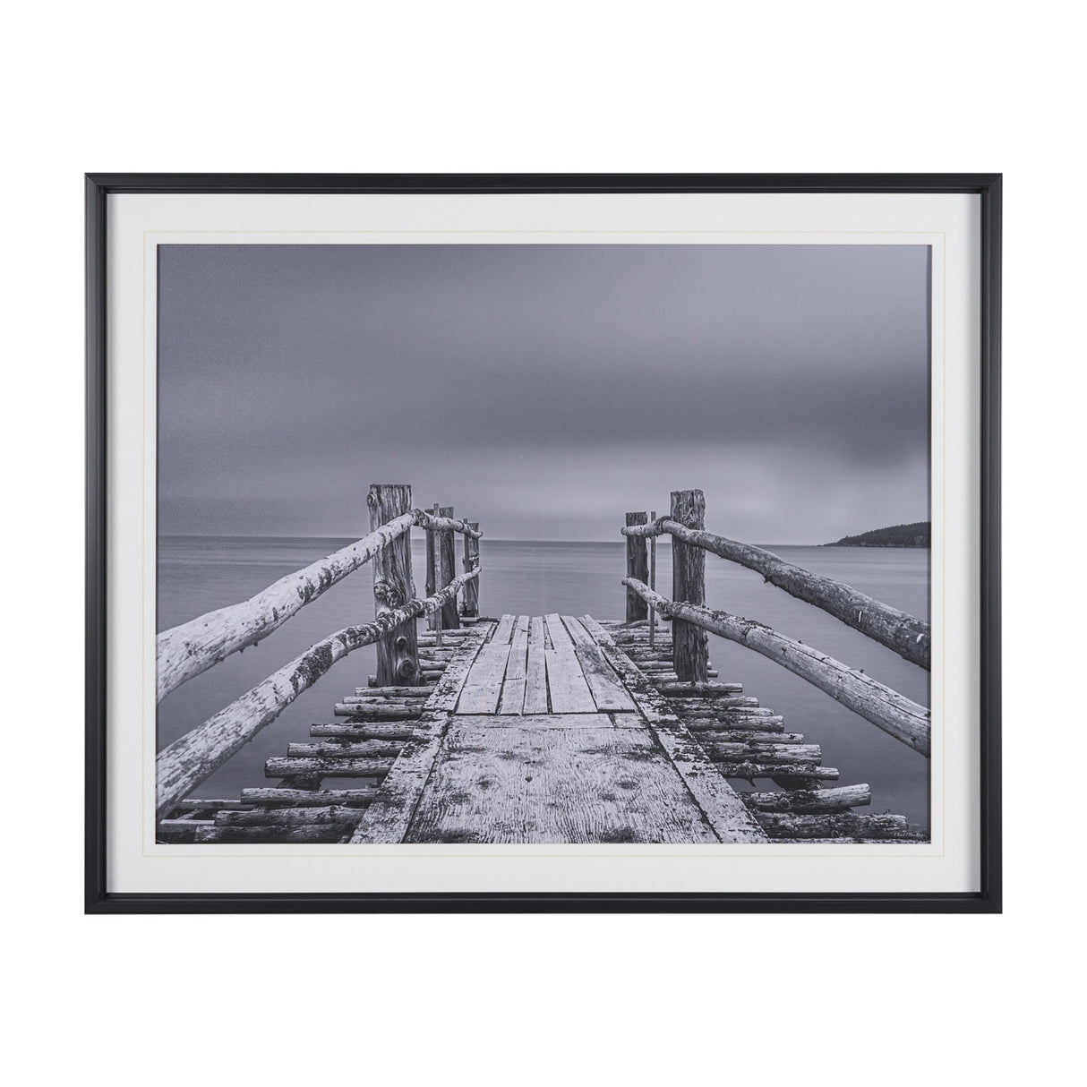 Where Water Waits by Chad Mackay Textured FramedPhoto Print Matted under Glass from Mercana - Luna Furniture