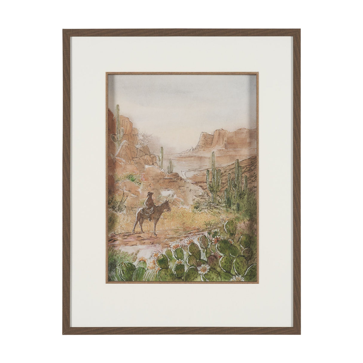 Red Rock Country II by Mercana Studio Hand-Embellished Framed Artwork Matted under Glass from Mercana - Luna Furniture