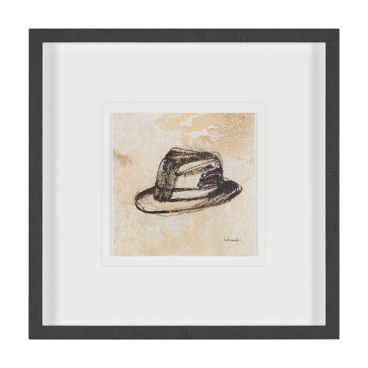 Fedora by Mercana Studio Hand-Embellished Textured Framed Artwork Matted under Glass from Mercana - Luna Furniture