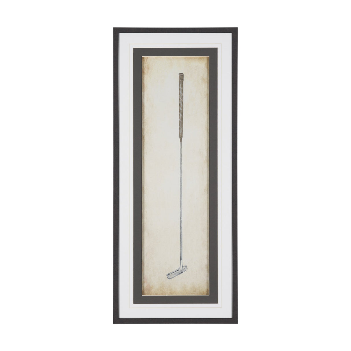 Vintage Golf Club II by Mercana Studio Hand-Embellished Textured Framed Artwork Matted under Glass from Mercana - Luna Furniture
