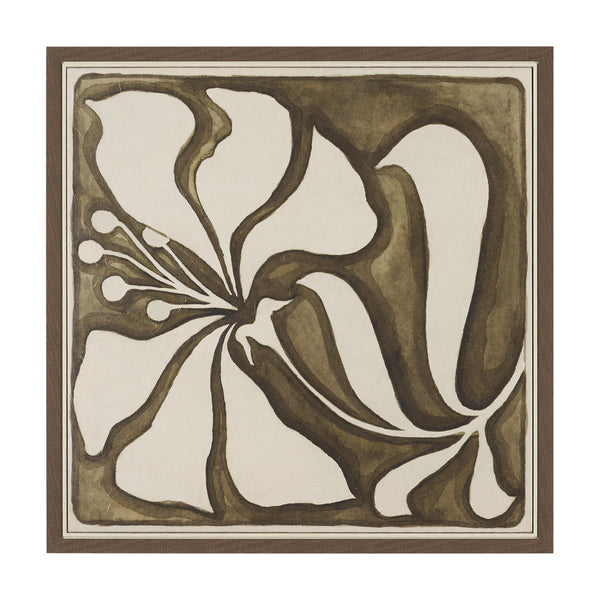 Spanish Tile Light II by Mercana Studio Hand-Embellished Textured Framed Canvas Artwork