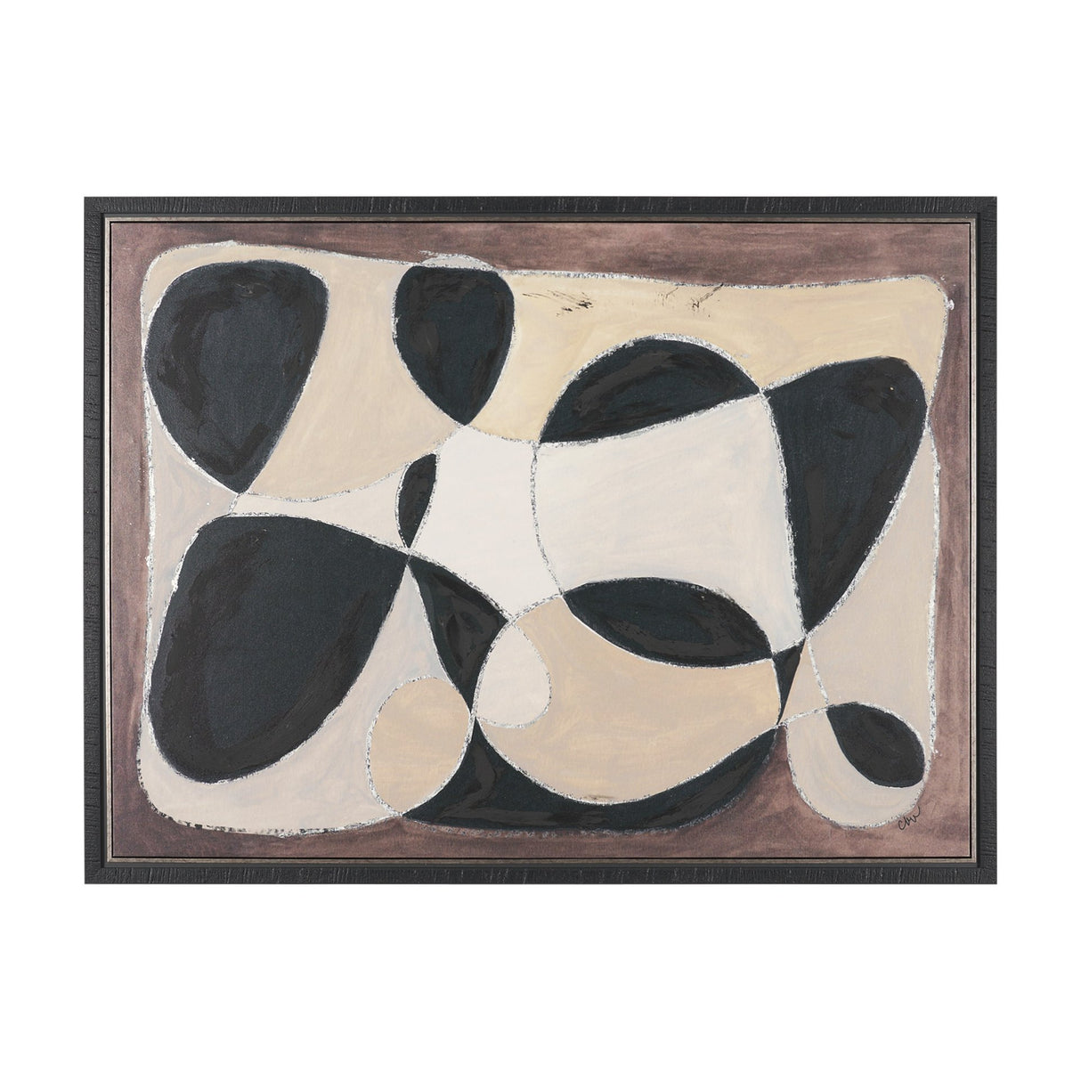 Desert Currents by Cristina Bartl Villa Hand-Embellished Textured Framed Canvas Artwork from Mercana - Luna Furniture