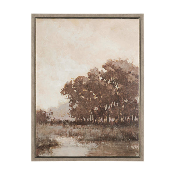 Calm Horizon I by Mercana Studio Hand-Embellished Textured Framed Canvas Artwork