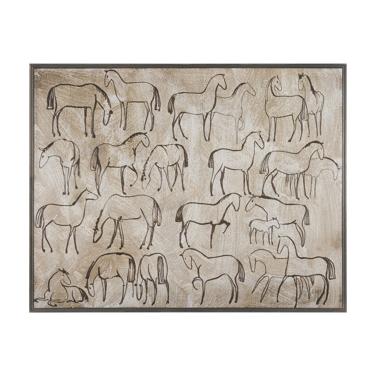 Buckskin by Mercana Studio Hand-Embellished Textured Framed Canvas Artwork from Mercana - Luna Furniture