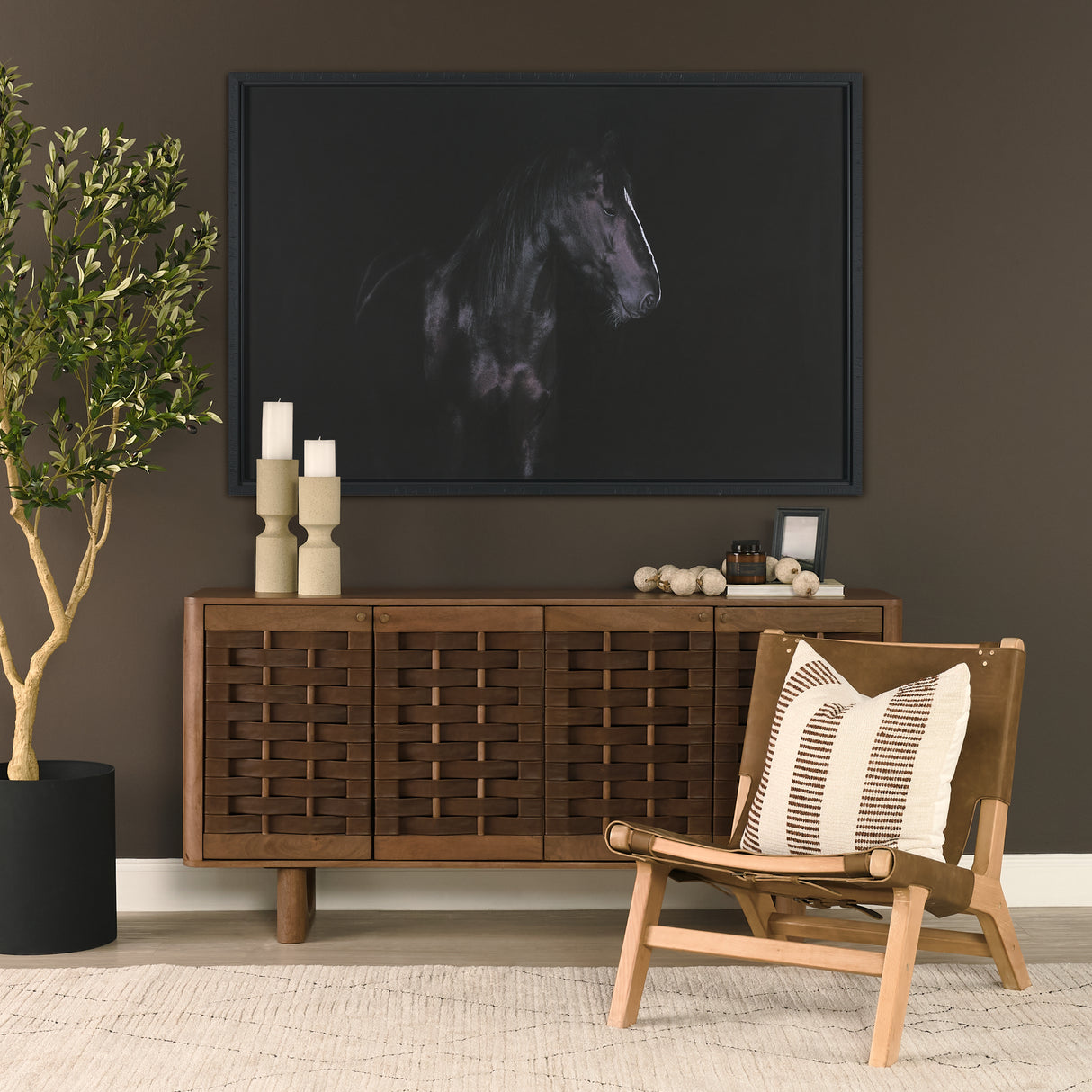 Akira Small Textured Beige Metal Pillar Candle Holder from Mercana - Luna Furniture