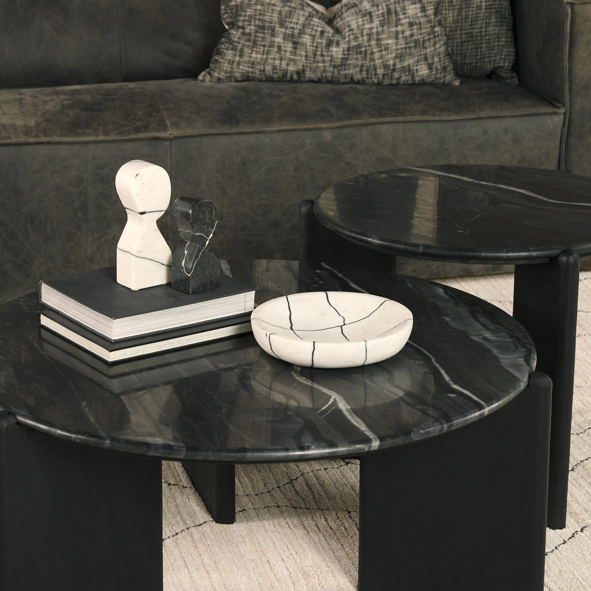 Sintessi Round White Marble Decorative Bowl from Mercana - Luna Furniture