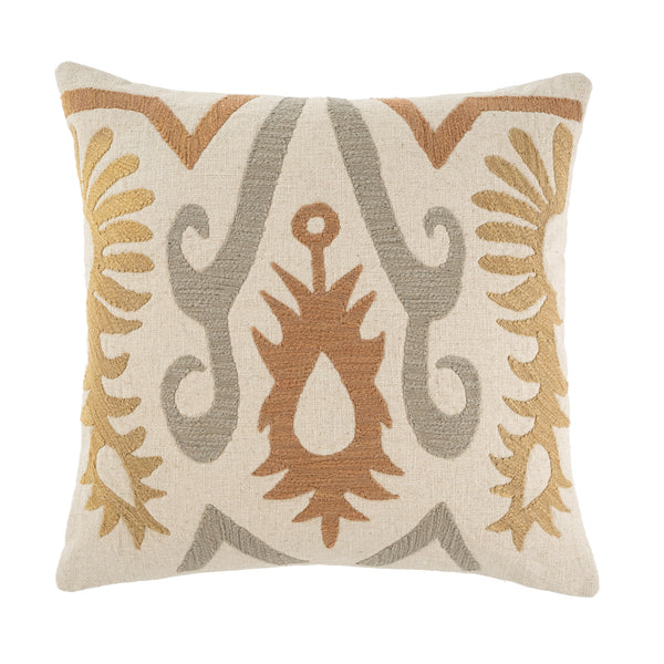 Bora Bora 20x20 Block Print Pillow Cover w/Filler, Set of 2