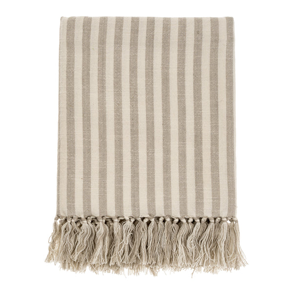 Bengal Stripe Hammam Bath Towel, Stone, Set of 2