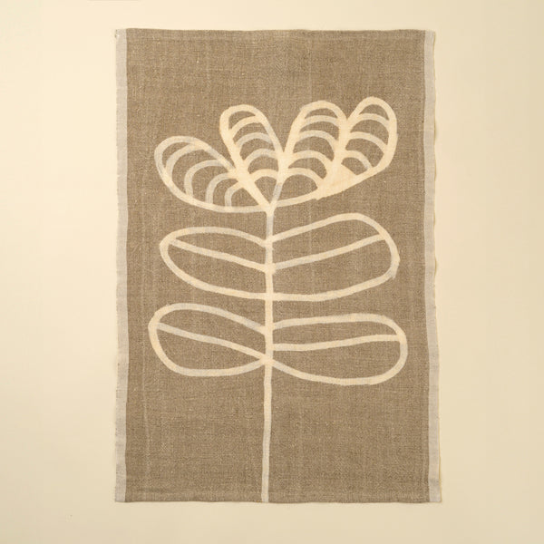 Tulip Selvage Linen Tea Towel, Set of 2