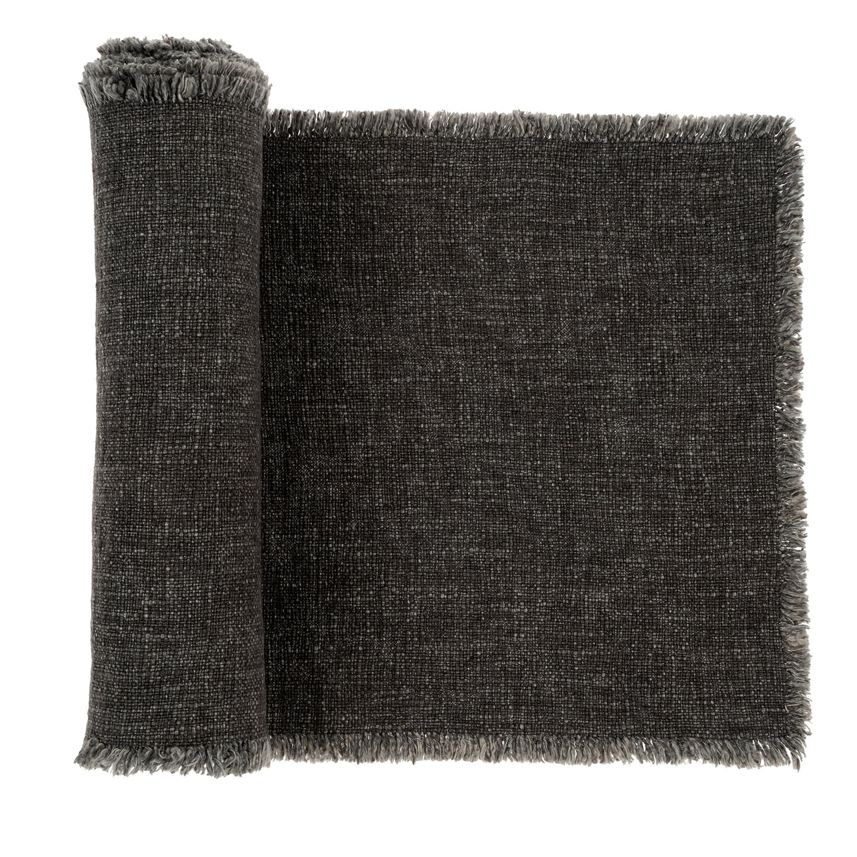 Selena Linen Table Runner Dark Grey - 108"L, Set of 2 from Mercana - Luna Furniture