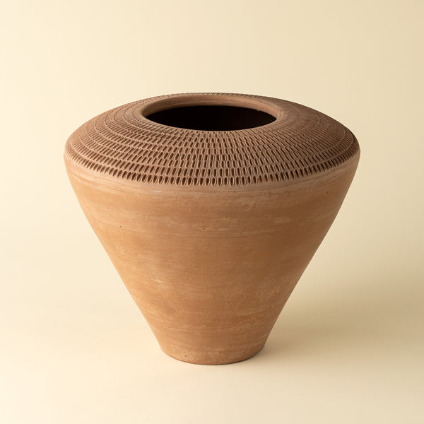 Zahra Terracotta Vase, Set of 2