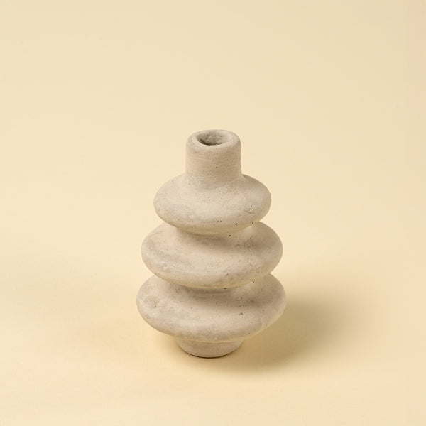Ripple Paper Mache Bud Vase, Set of 4