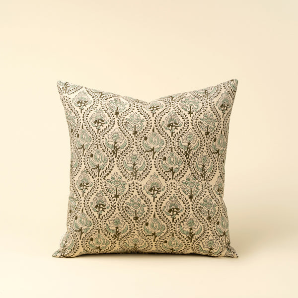 Lalita 20x20 Block Print Pillow Cover w/Filler, Set of 2