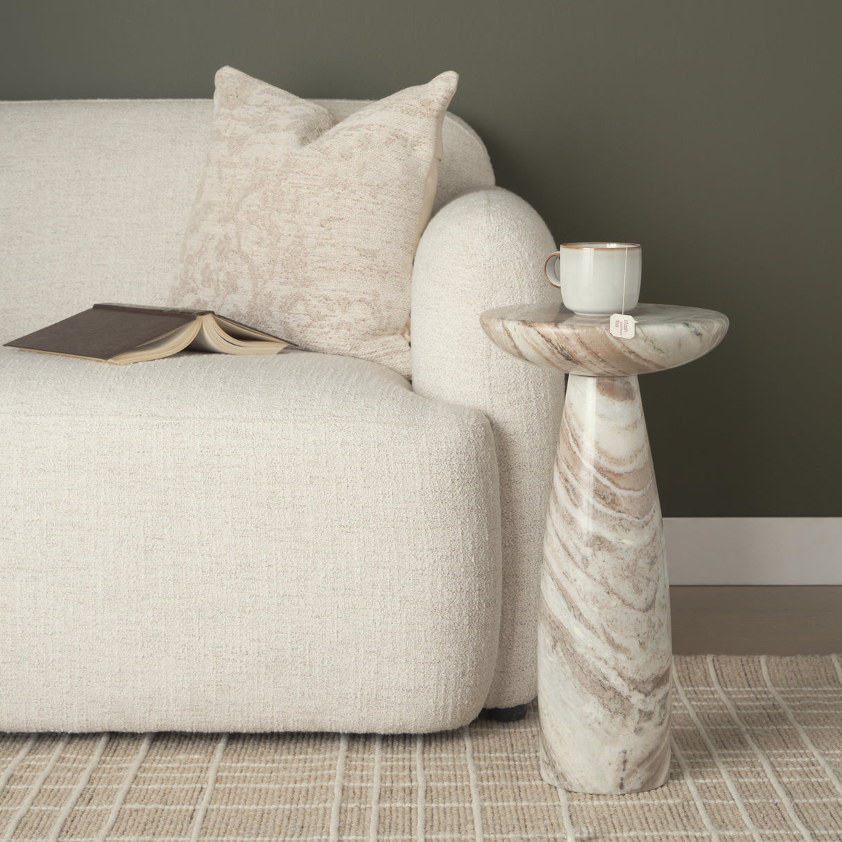 Khloe Cream Square Pillow Cover from Mercana - Luna Furniture