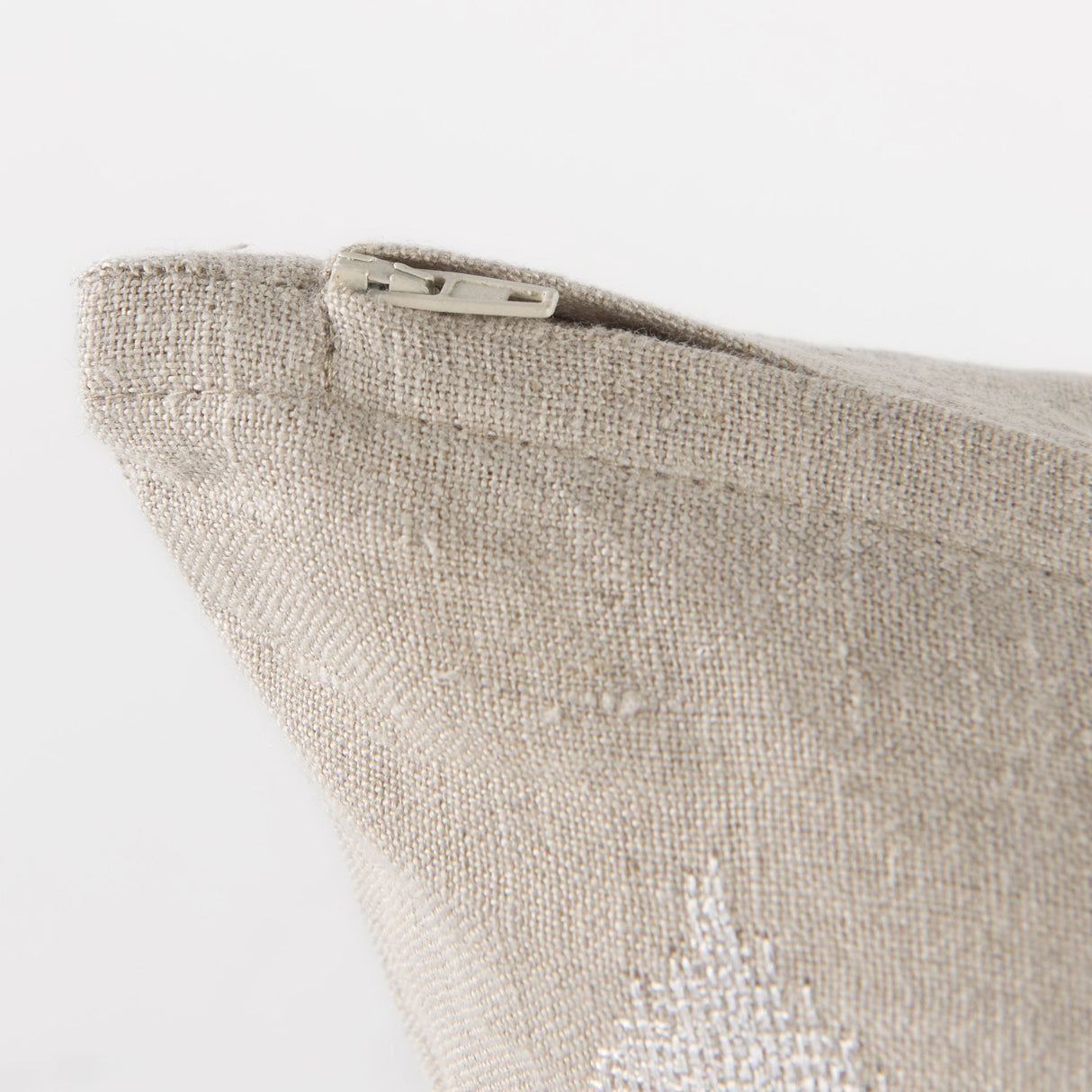 Enya 18x18 Beige and Cream Fabric Patterned Pillow Cover w/Down Filler, Set of 2 from Mercana - Luna Furniture
