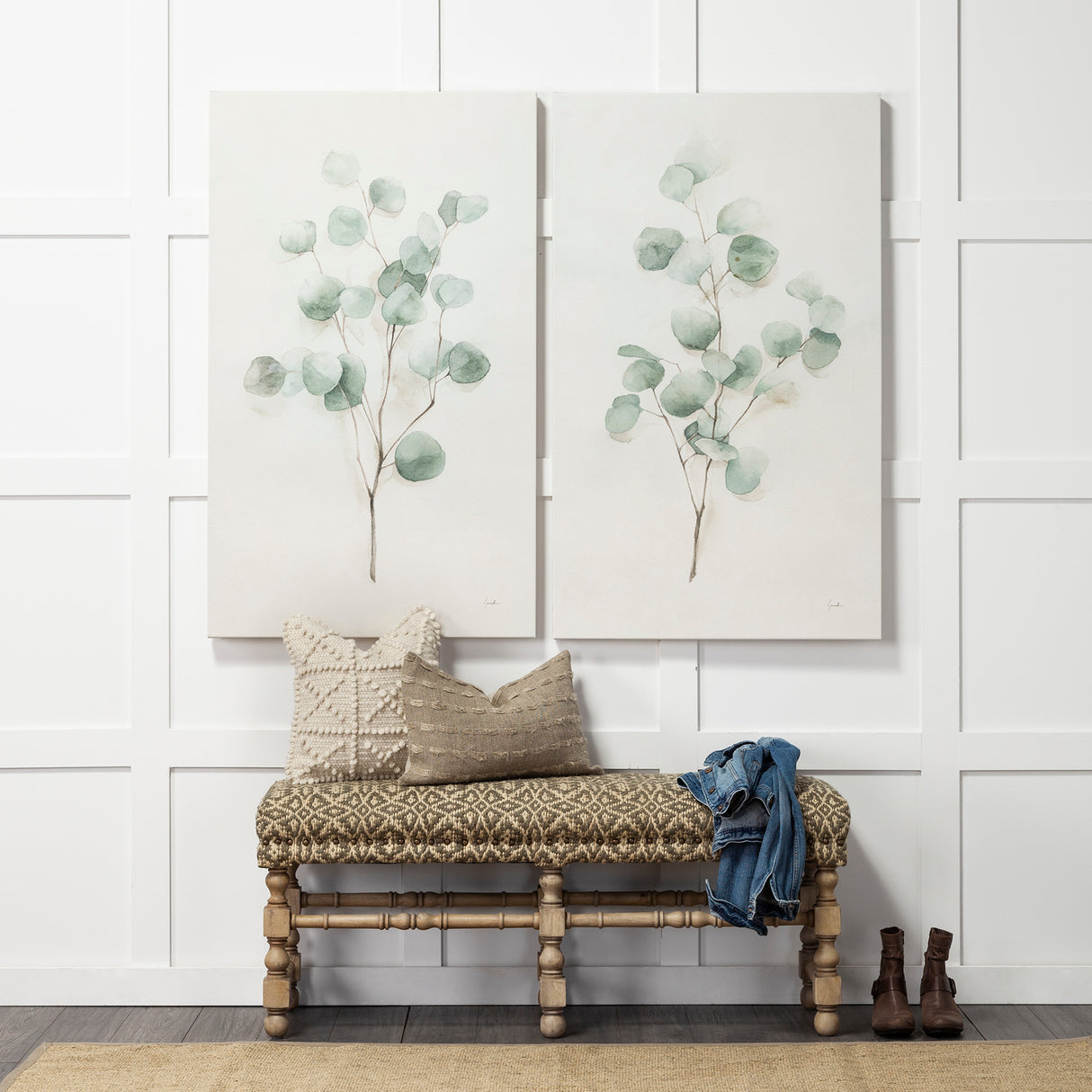 Leroy 18x18 Cream Raised Pattern Detail Pillow Cover w/Down Filler, Set of 2 from Mercana - Luna Furniture