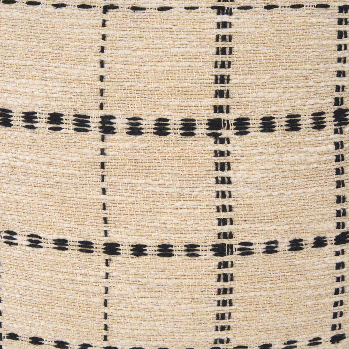 Jaela 14x26 Beige and Black Striped Lumbar Pillow Cover w/Down Filler, Set of 2 from Mercana - Luna Furniture